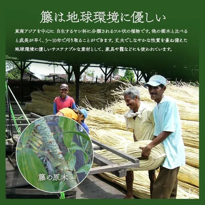 ジャワ 籐 マット キッチン 玄関 自然素材 ひんやり インドネシア産 むしろ 約70×120cm インドネシア リビング エスニック【別送品】