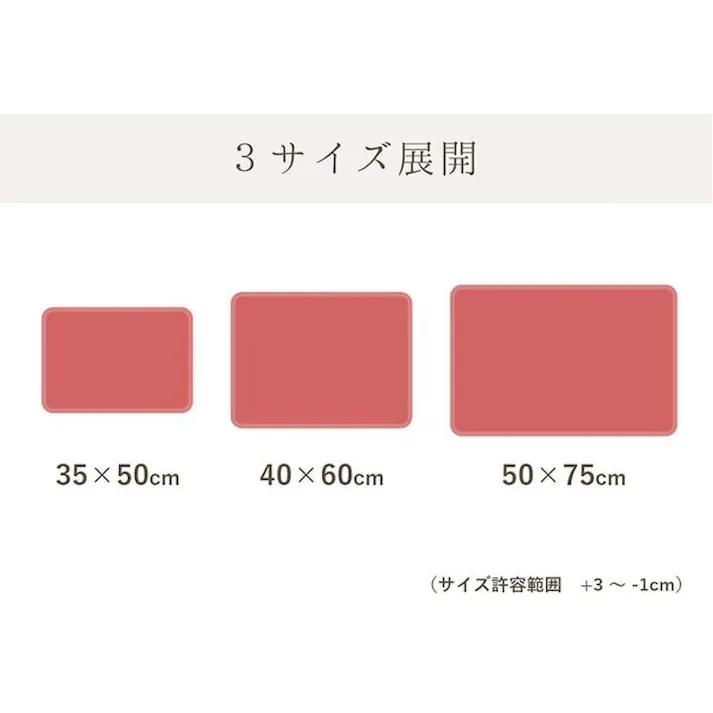 足元さらっと バスマット 速乾 吸水性抜群 タオル地風 さらっと 約35×50cm アイボリー【別送品】