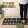 チェック キッチンマット 180cm 滑りにくい加工 国産い草 シンプル グレー 約43×180cm【別送品】