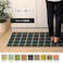 チェック キッチンマット 180cm 滑りにくい加工 国産い草 シンプル グレー 約43×180cm【別送品】