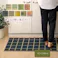 チェック キッチンマット 240cm 滑りにくい加工 国産い草 シンプル イエロー 約43×240cm【別送品】