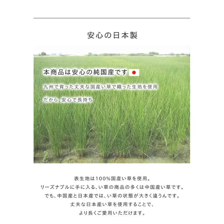 チェック キッチンマット 240cm 滑りにくい加工 国産い草 シンプル イエロー 約43×240cm【別送品】