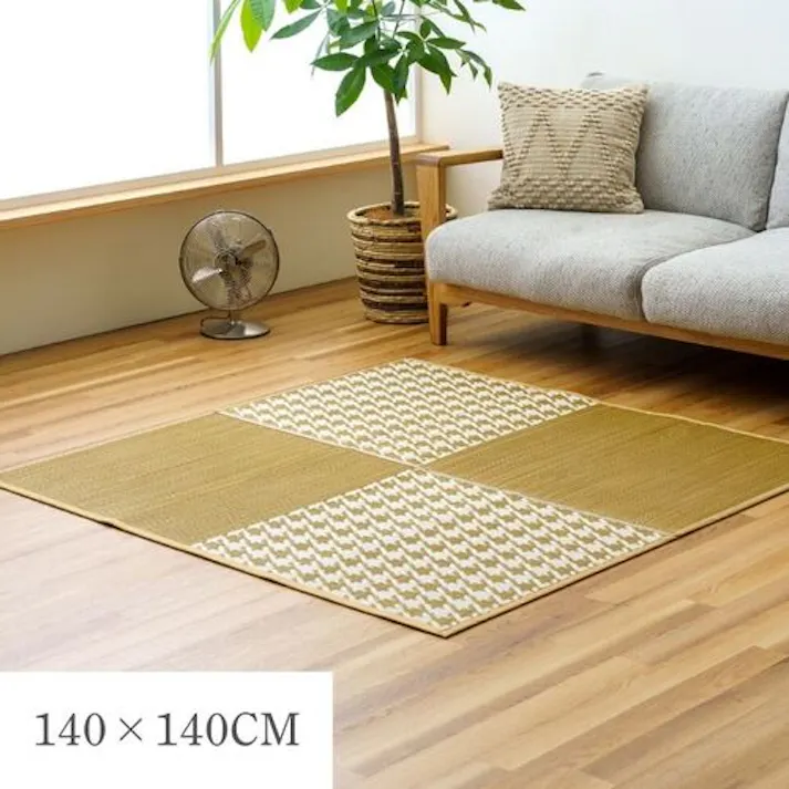 IKEHIKO イケヒコ オールシーズン NCXアミル カーペット ブラック 140×140cm 4550317664779 【別送品】