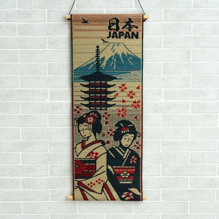 IKEHIKO イケヒコ 海外用 ギフト 日本お土産 掛け軸 舞妓 28×75cm 4550317667411 【別送品】