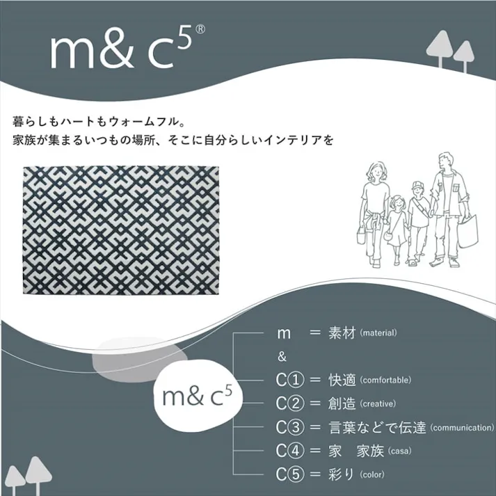 クロス ネイビー 160cm丸 1330480192105 カーペット 柄ラグ ポリエステル【別送品】