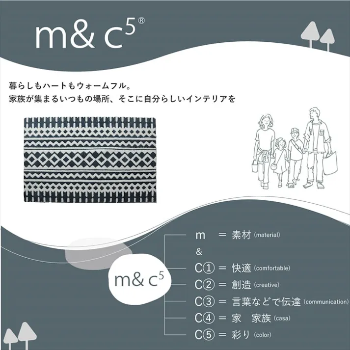 マルク グレー 140×200cm 1331000132405 カーペット 柄ラグ ポリエステル【別送品】