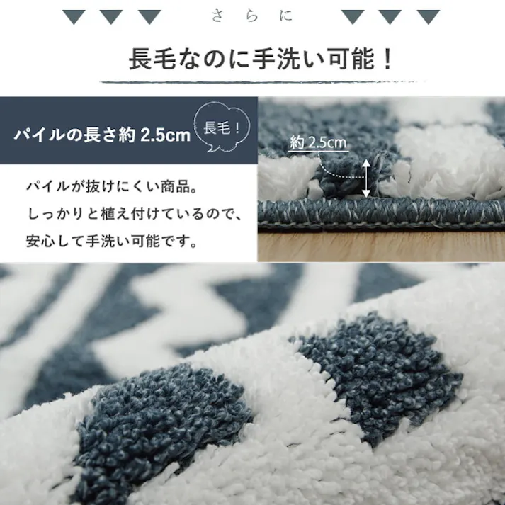 マルク グレー 140×200cm 1331000132405 カーペット 柄ラグ ポリエステル【別送品】