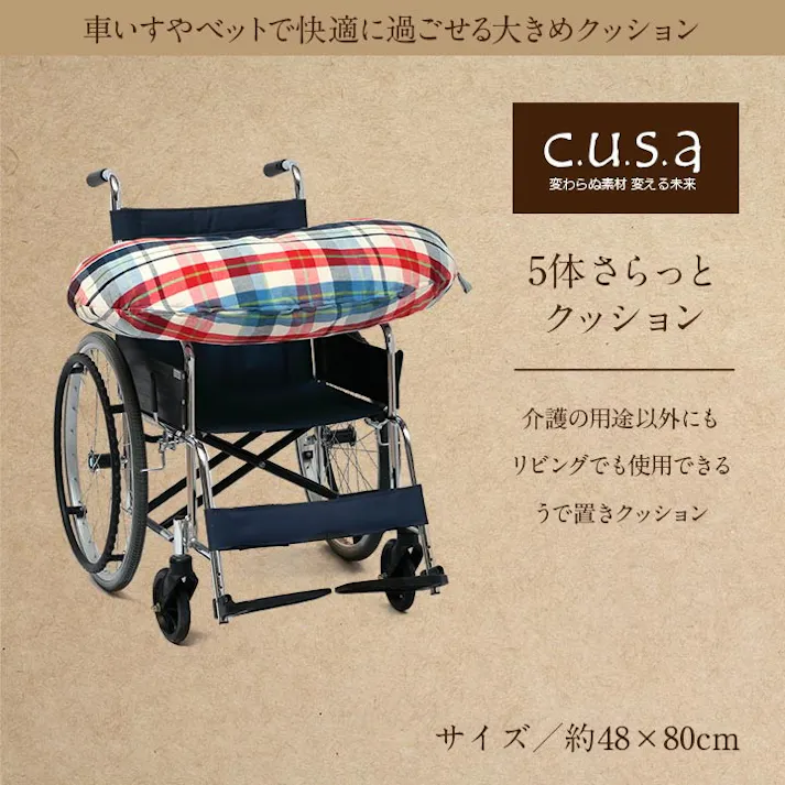 IKEHIKO イケヒコ 五体さらっとクッション 48×80cm 1360080010102 クッション 座布団 ポリエステル 4550317116582【別送品】