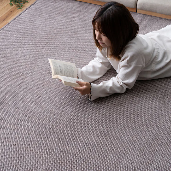 シェニフ グレージュ 90×180cm 1281260301103 カーペット 無地ラグ シェニール【別送品】