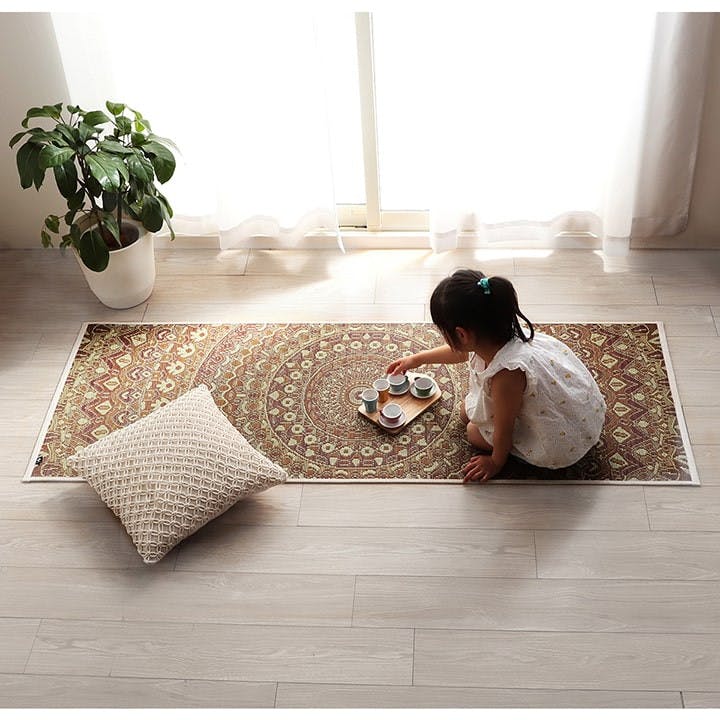 mandala ブラウン 66×185cm 1331290060303 マット ヨガマット い草