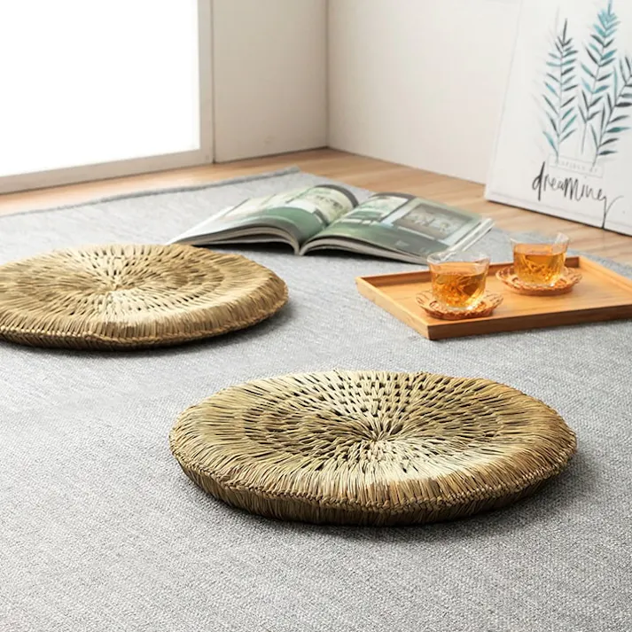 みらい 43cm丸 1142010012002 クッション 座布団 スツール い草【別送品】