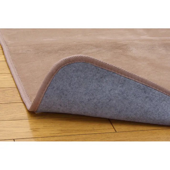 リラCE ブラウン 130×185cm 1280120061503 カーペット 無地ラグ フランネル【別送品】