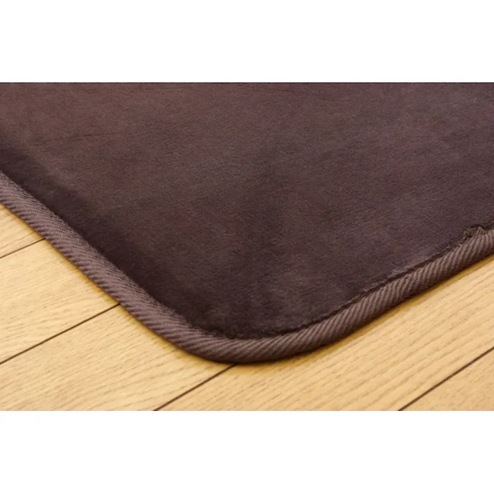 リラCE ブラウン 130×185cm 1280120061503 カーペット 無地ラグ フランネル【別送品】