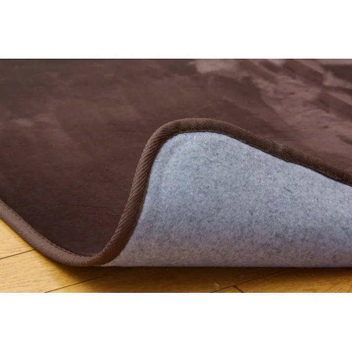 リラCE ブラウン 130×185cm 1280120061503 カーペット 無地ラグ フランネル【別送品】