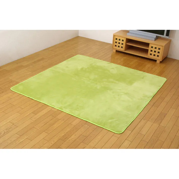 リラCE アイボリー 200×250cm 1280120141303 カーペット 無地ラグ フランネル【別送品】