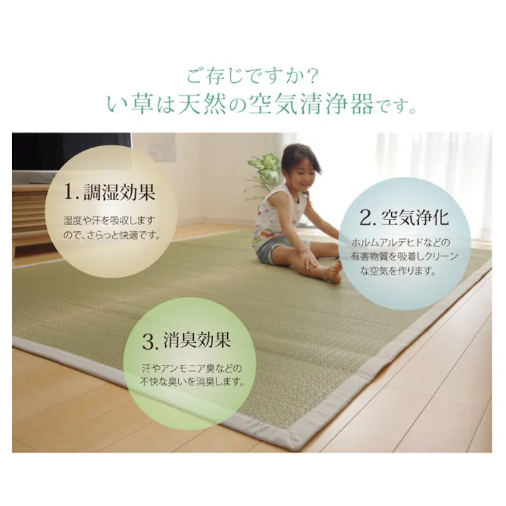 MUKU 麻 191×250cm 1051190333904 カーペット い草ラグ い草/ウレタン【別送品】