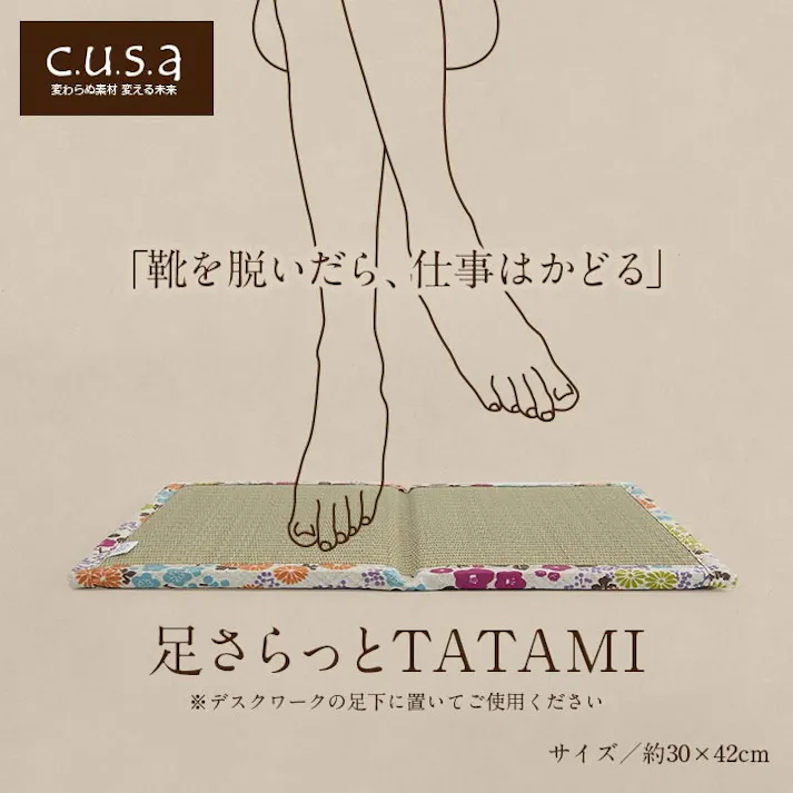 IKEHIKO イケヒコ 足さらっとTATAMI 30×42cm 1360190010101 マット い草 4956642733218【別送品】