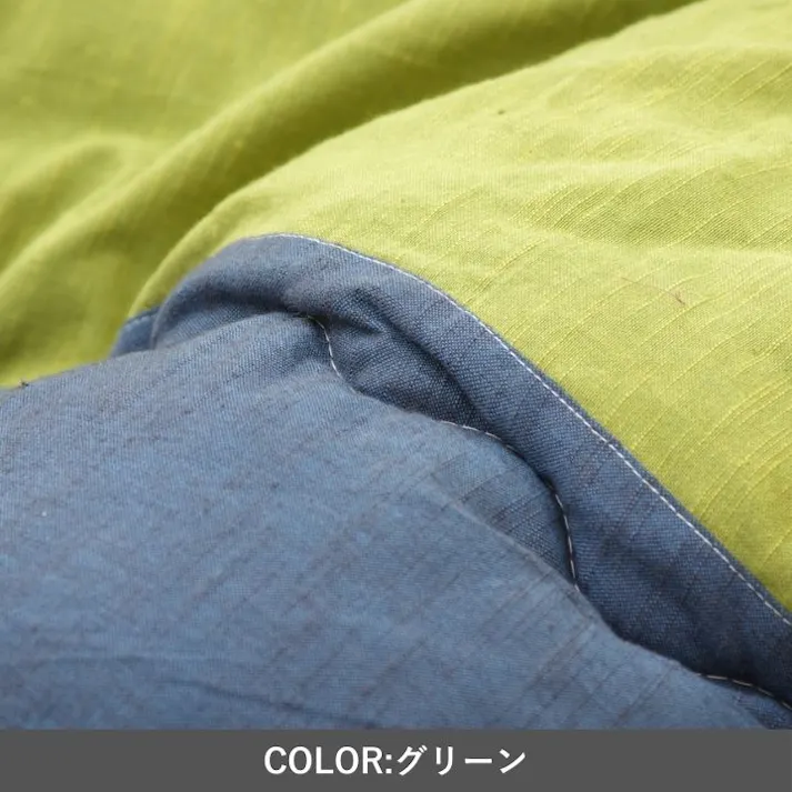 和つむぎ こたつ上掛 グリーン 210×210cm 上掛けカバー 和モダン柄 綿素材 4956642304166【別送品】