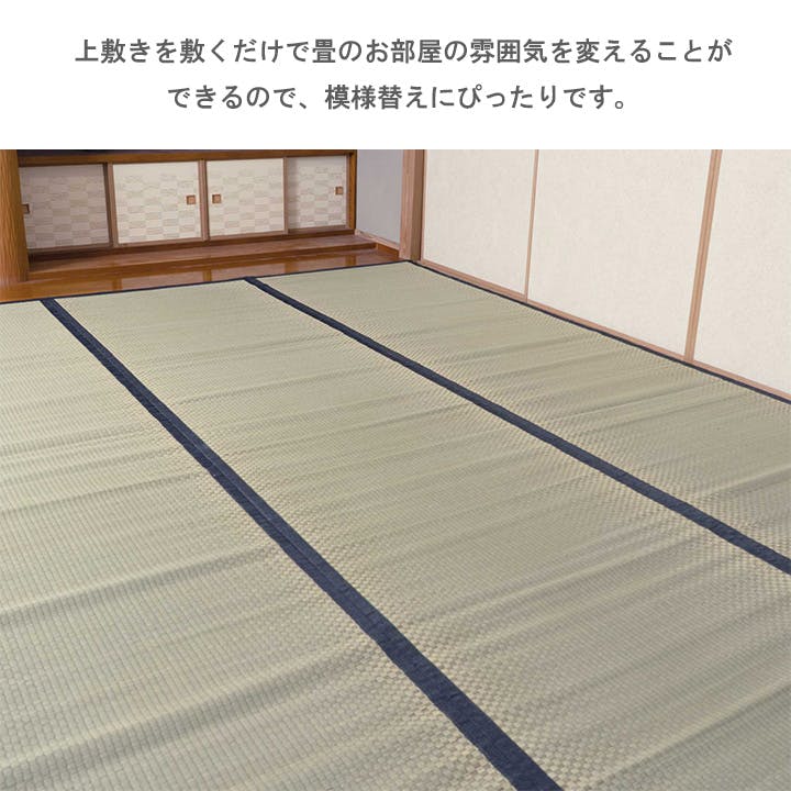 城山 カーペット・ラグ 約91×182cm 三六間 上敷き ゴザ 1400261013102