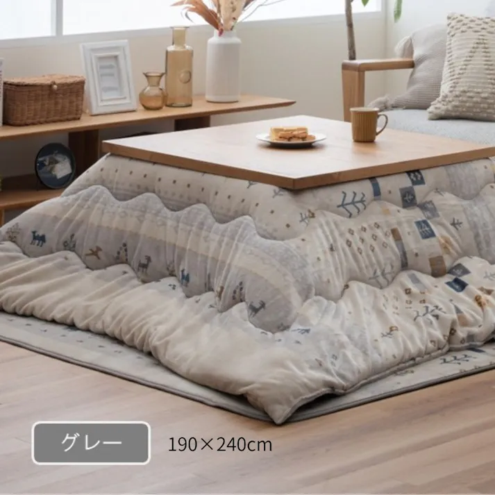ルミナ 掛 こたつ掛布団 グレー 約190×240cm 模様替え あったかアイテム エコ 1172901130211【別送品】