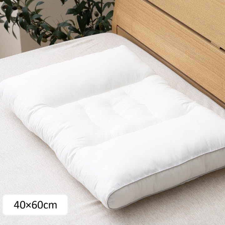 眠りの姿勢を整える枕 枕 ホワイト 約40×60cm 機能性 睡眠 姿勢