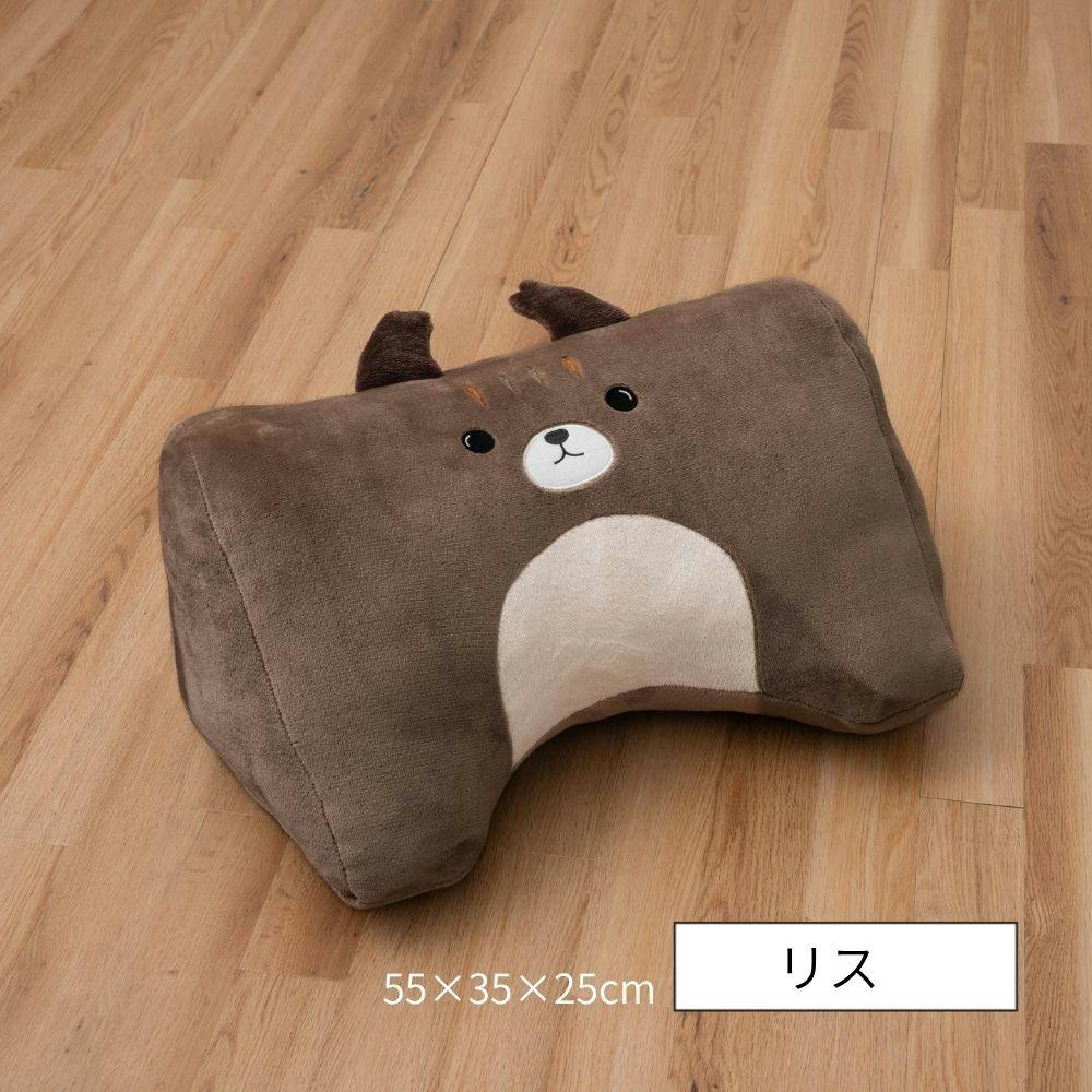 コタン クッション リス 約55×35×25cm 動物クッション ふわふわ もちもち 1212940061001【別送品】