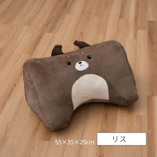 コタン クッション リス 約55×35×25cm 動物クッション ふわふわ もちもち 1212940061001【別送品】