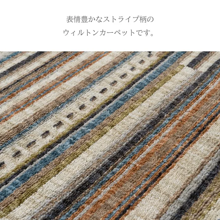 ビアンカ カーペット・ラグ 約160×230cm 高級ラグ 薄手 ボーダー 1322470010401【別送品】