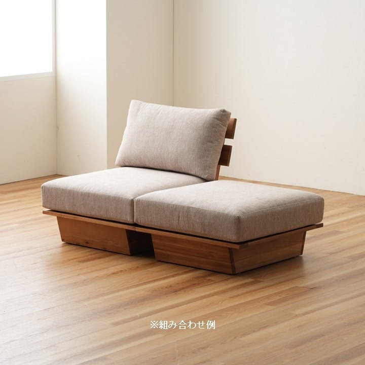 レグレス ソファ グレー 約59×78×57cm 一人用 シンプル 組み合わせ