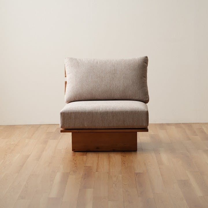 レグレス ソファ グレー 約59×78×57cm 一人用 シンプル 組み合わせ