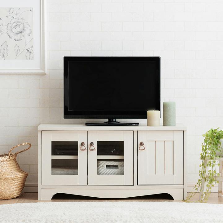 テレビボード 収納家具 ホワイト 約80×36cm テレビ台 コンパクト