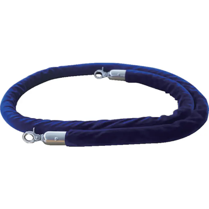 【CAINZ-DASH】WRITE BEST社 ロープパーテーション用ロープ 青 2m QR2B【別送品】