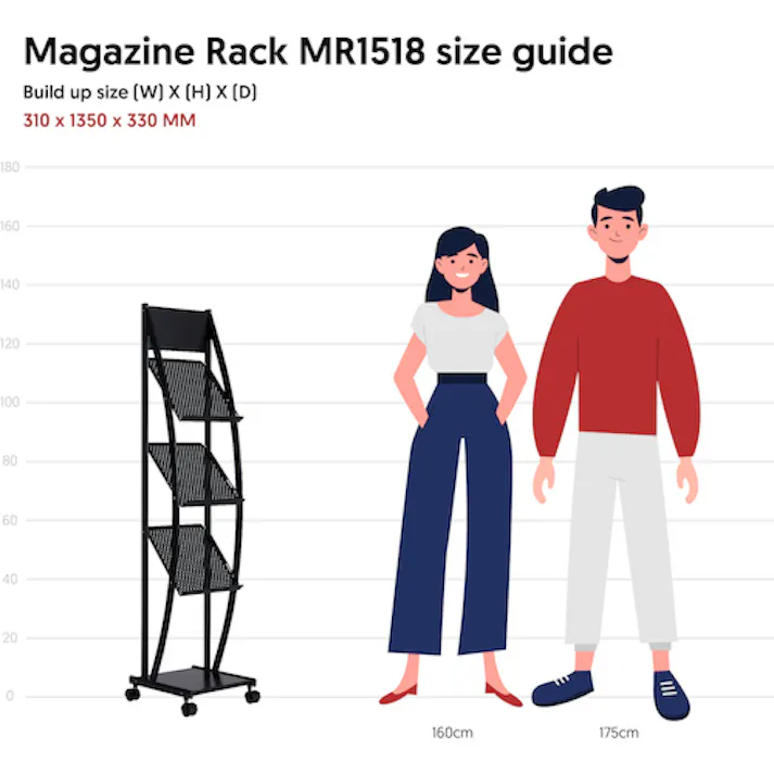 【CAINZ-DASH】WRITE BEST社 パンフレットスタンド 310×330×1350 MR1518【別送品】