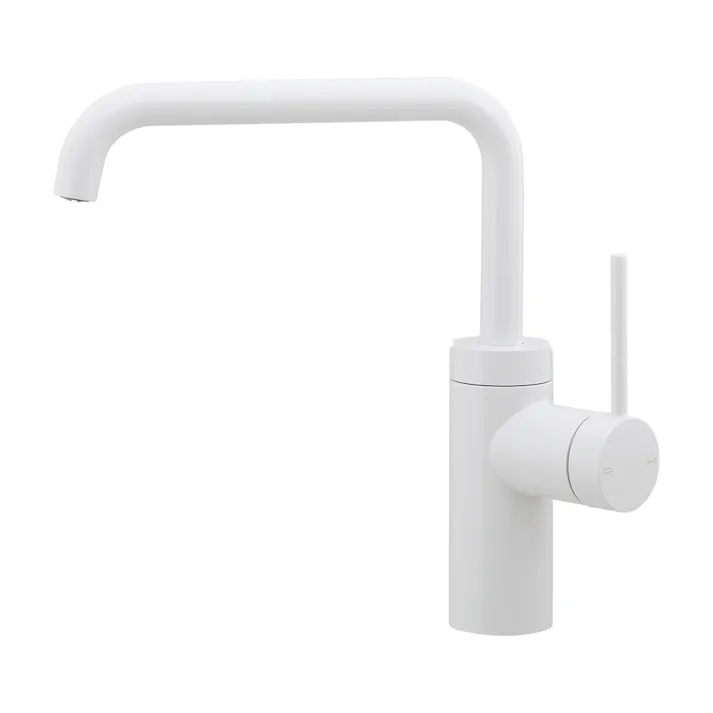 カクダイ シングルレバー混合栓ホワイト 183-301-W【別送品】