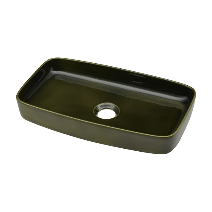 カクダイ 角型手洗器茶 493-231-GR【別送品】