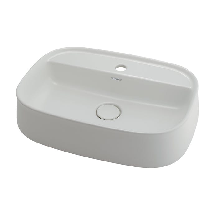 カクダイ 角型洗面器ホワイトサテンマット #DU-2374553271【別送品】