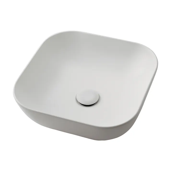 カクダイ 角型洗面器マットホワイト #LY-493232-W【別送品】