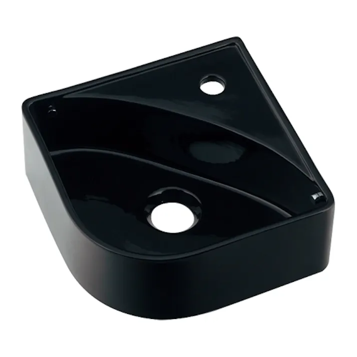 カクダイ 壁掛手洗器ブラック 493-227-D【別送品】