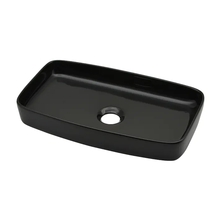 カクダイ 角型手洗器ブラック 493-228-D【別送品】