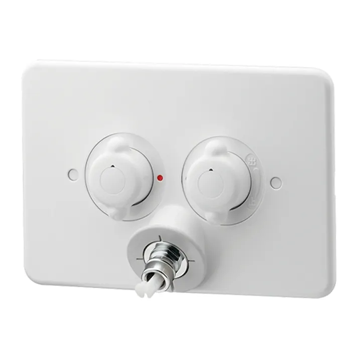 カクダイ 洗濯機用混合栓(天井配管用) 127-103K-W【別送品】