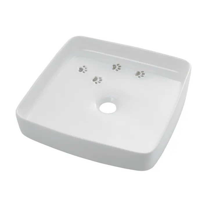 カクダイ 角型手洗器ホワイト 493-230-W【別送品】