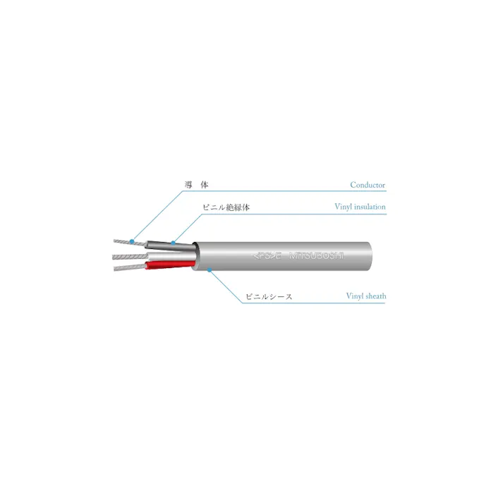 VCT 5芯X0.75SQ 灰 三ツ星 50M SD000283 (CDC)【別送品】