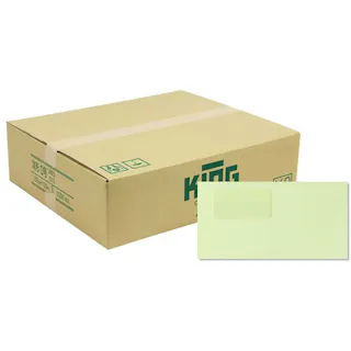 洋0(洋長3) 窓明No.4 Hiソフトウグイス 100枠ナシ カマス貼 封筒 洋封筒 キングコーポレーション 請求書 契約書 見積書 書類 定型 郵送用 235×120 A4判ヨコ三つ折り用 1000枚入り 120804 4536858003093 【別送品】