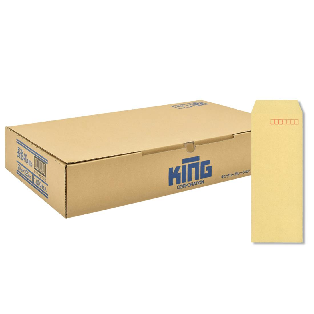 長40 クラフト 85 スミ貼 封筒 長封筒 キングコーポレーション 書類 定型 郵送用 90×225 A4判ヨコ四つ折り用 1000枚入り 020600 45 封筒・はがき・レター用品 長40 クラフト 85 スミ貼 封筒 長封筒 キングコーポレーション 書類 定型 郵送用 90×225 A4判ヨコ四つ折り用 1000枚入り 020600 45 封筒・はがき・レター用品