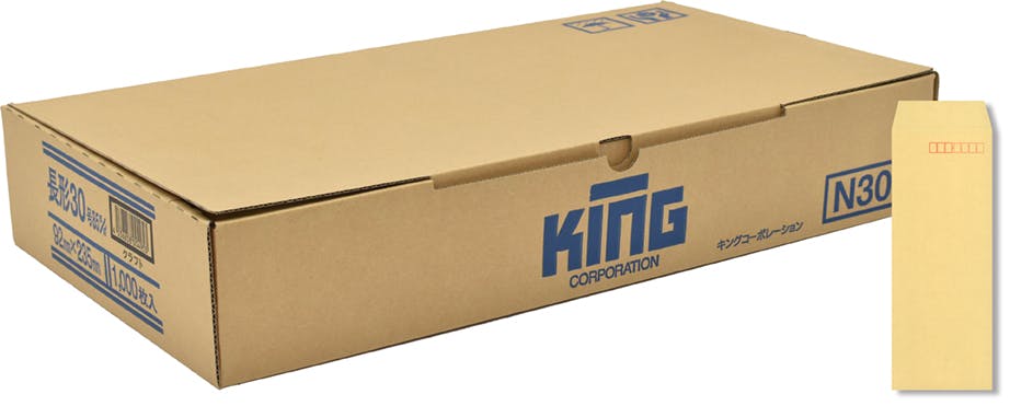 長30 クラフト 85 センター貼 封筒 長封筒 キングコーポレーション 書類 定型 郵送用 92×235 A4判ヨコ四つ折り用 1000枚入り 020501 封筒・はがき・レター用品 長30 クラフト 85 センター貼 封筒 長封筒 キングコーポレーション 書類 定型 郵送用 92×235 A4判ヨコ四つ折り用 1000枚入り 020501 封筒・はがき・レター用品