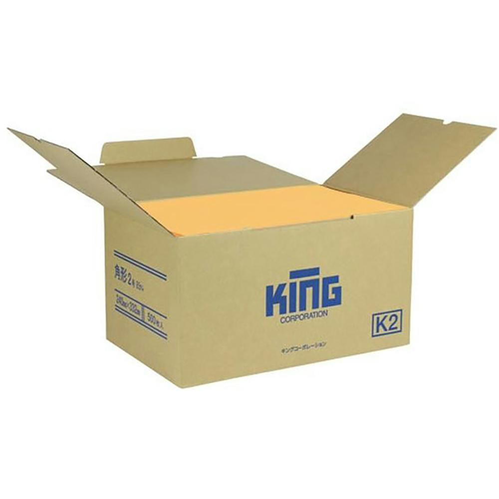 角2 クラフト 85 枠付 センター貼 封筒 角封筒 キング