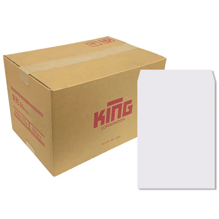 角A4 ケント 80 スミ貼 封筒 角封筒 キングコーポレーション 書類 定型外 郵送用 228×312 A4判そのまま 500枚入り 011031 4536858040463 【別送品】