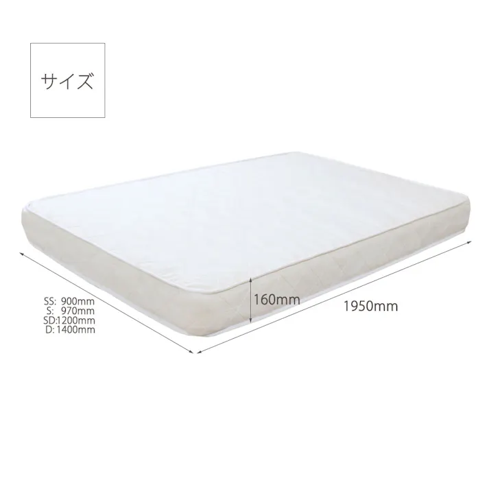 友澤木工 木製ボルトレスベッド 棚 コンセント付 ナチュラル ダブル 圧縮ロール片面ポケットコイルマットレス付 工具不要 簡単組立 ベッド ボルトレス 寮 ネジなし ベット 354-85-D(172BDG) 【別送品】