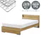 友澤木工 木製ボルトレスベッド 棚 コンセント付 ナチュラル シングル ボンネルコイルマットレス 工具不要 簡単組立 ベッド ボルトレス 寮 ネジなし ベット 354-85-SW(108165) 【別送品】