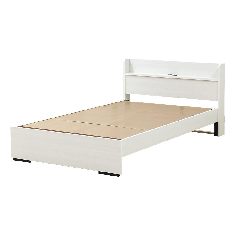 友澤木工 木製ボルトレスベッド 棚 コンセント付 クラシック